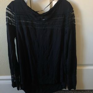 FREE PEOPLE SMALL BLACK SWEATER
